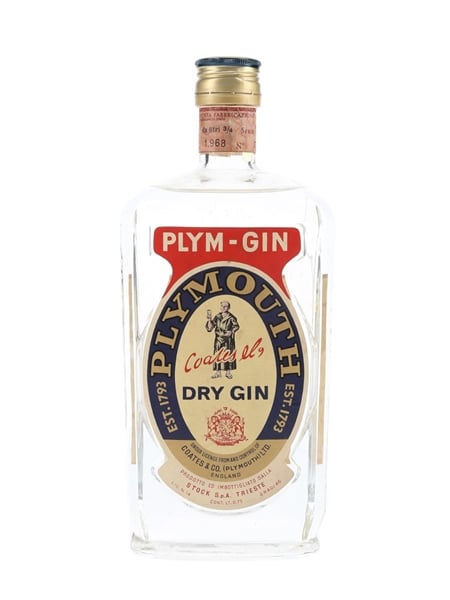 Coates & Co. Plym-Gin Bottled 1960s - Stock 75cl / 46%