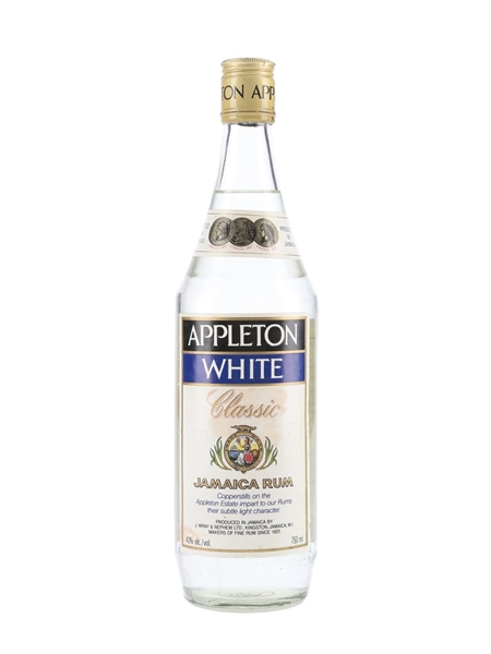 Appleton White Classic Jamaica Rum Bottled 1980s - Wray & Nephew 75cl / 43%