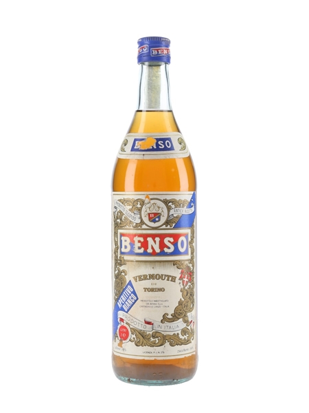 Benso Vermouth Bianco Bottled 1980s 100cl / 16%