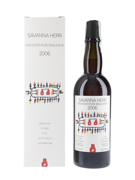 Savanna Herr 2006 12 Year Old Fut 515 Velier Tribute Japoniani Bottled 2020 - Velier 70cl / 63.2%