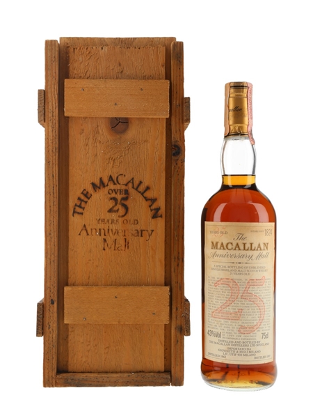 Macallan 1962 25 Year Old Anniversary Malt Bottled 1987 - Giovinetti 75cl / 43%