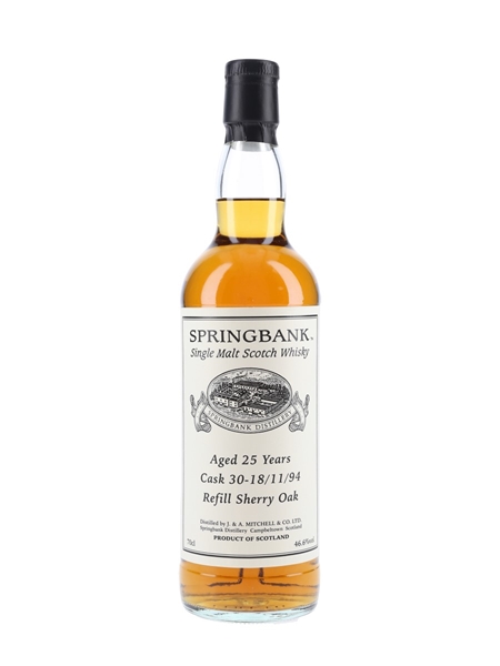 Springbank 1994 25 Year Old Private Single Cask 30 Bottled 2020 70cl / 46.6%