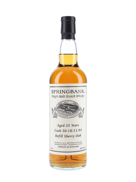 Springbank 1994 25 Year Old Private Single Cask 30 Bottled 2020 70cl / 46.6%