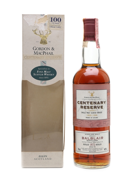 Balblair 1973 Gordon & MacPhail Centenary Reserve 1995 70cl / 40%