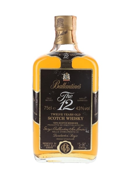 Ballantine's 12 Year Old Bottled 1980s - Spirit 75cl / 43%