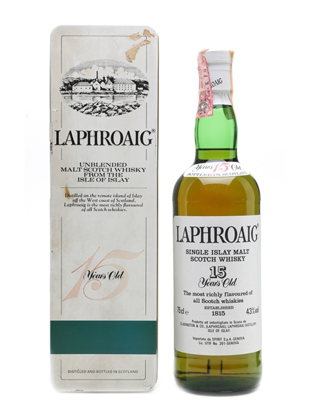 Laphroaig 15 Year Old Bottled 1980s 75cl / 43%