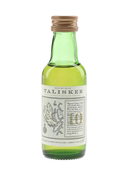 Talisker 10 Year Old Bottled 1990s - Map Label 5cl / 45.8%