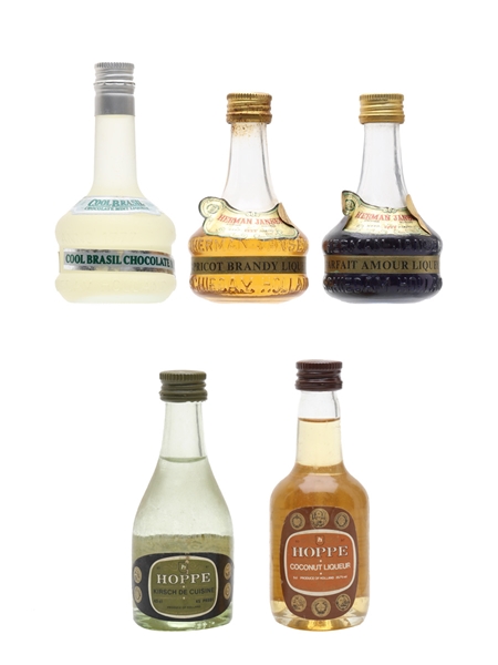 Herman Jansen & Hoppe Liqueurs  5 x 4.5cl-5cl