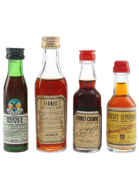 Assorted Digestif Liqueurs  4 x 2.5cl-5.5cl