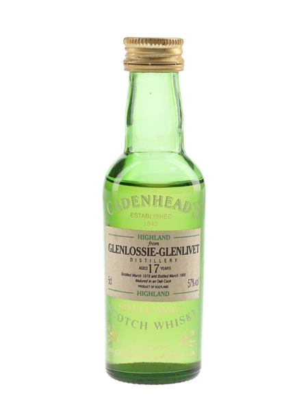 Glenlossie Glenlivet 1978 17 Year Old Bottled 1995 - Cadenhead's 5cl / 57%