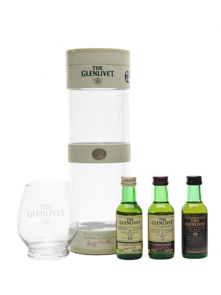 Glenlivet - 3 Ages Of The Glenlivet 12, 15 & 18 Year Old - Tumbler Set 3 x 5cl