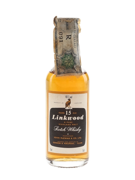 Linkwood 15 Year Old Bottled 1980s - Gordon & MacPhail 5cl / 40%