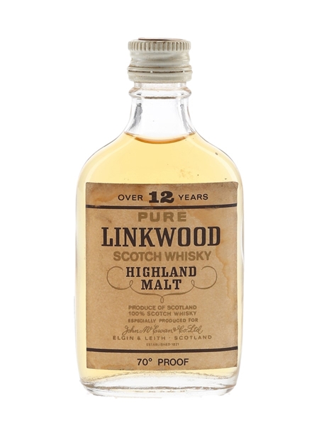 Linkwood 12 Year Old Bottled 1970s 5cl / 40%
