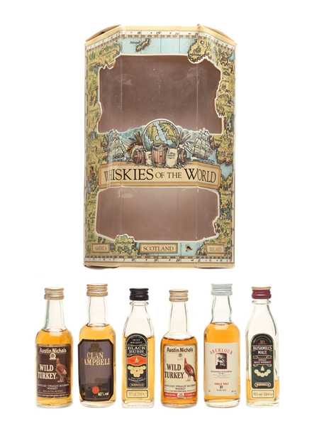 Whiskies Of The World Miniatures Set  6 x 5cl / 40%