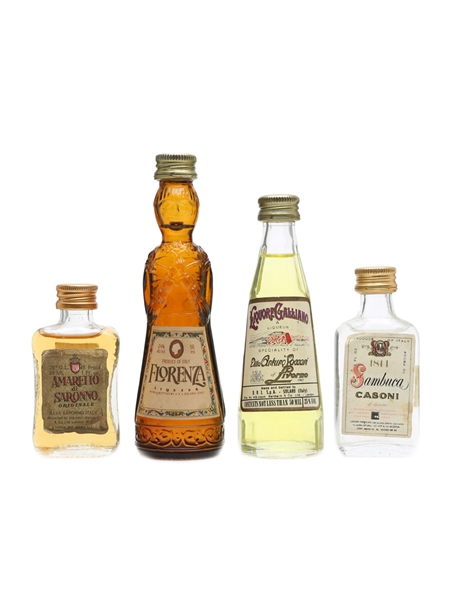 Assorted Italian Liqueurs Miniatures 2 x 3cl & 2 x 5cl