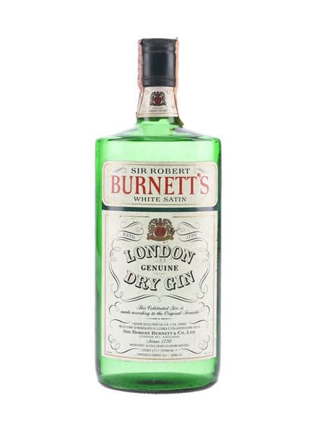 Sir Robert Burnett's White Satin Gin Bottled 1980s 75cl / 40%