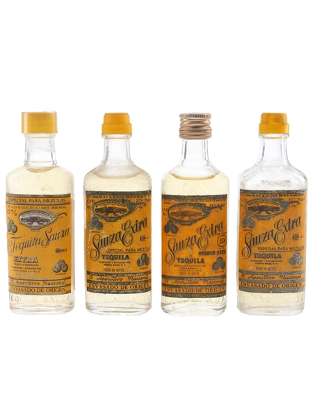 Sauza Tequila Extra Bottled 1960s-1980s - R&C Vintners 4 x 5cl / 40%