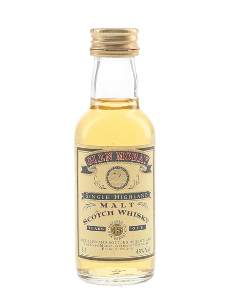 Glen Moray 15 Year Old Bottled 1990s 5cl / 43%