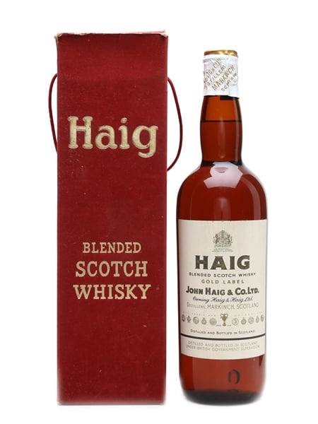 Haig Gold Label Spring Cap Bottled 1950s 75cl