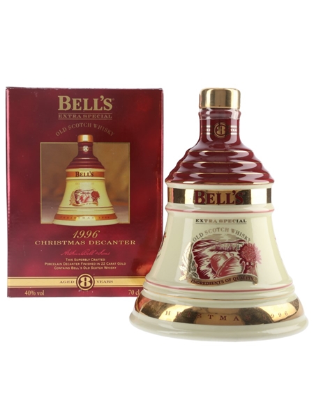 Bell's Christmas 1996 Ceramic Decanter Ingredients Of Quality 70cl / 40%