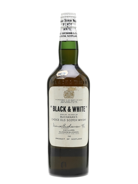 Black & White Spring Cap Bottled 1960s 75cl / 43%