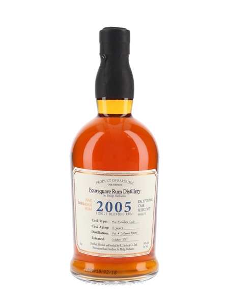 Foursquare 2005 12 Year Old Cask Strength Bottled 2017 - Exceptional Cask Selection Mark VI 70cl / 59%