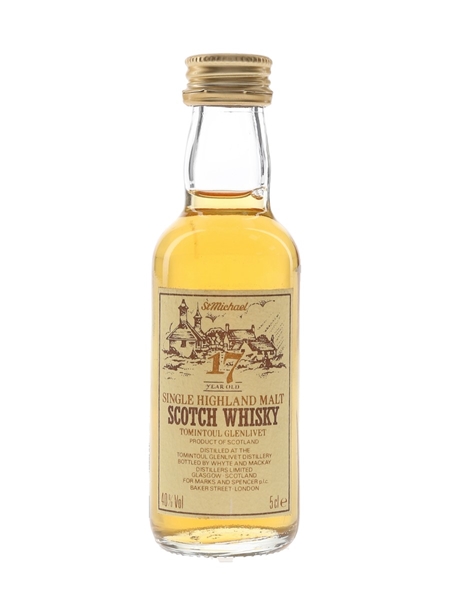 Tomintoul Glenlivet 17 Year Old Whyte & Mackay Distillers Limited 5cl / 40%
