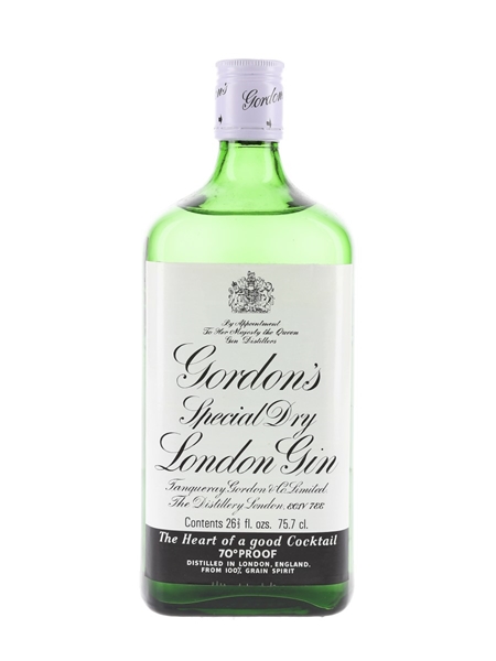 Gordon's Special Dry London Gin Bottled 1970s 75.7cl / 40%