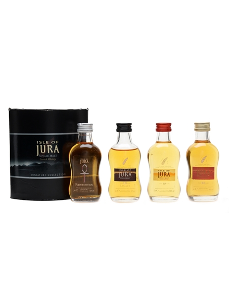 Isle of Jura Miniature Collection Superstition, Legacy, 10 Year Old, 16 Year Old 4 x 5cl