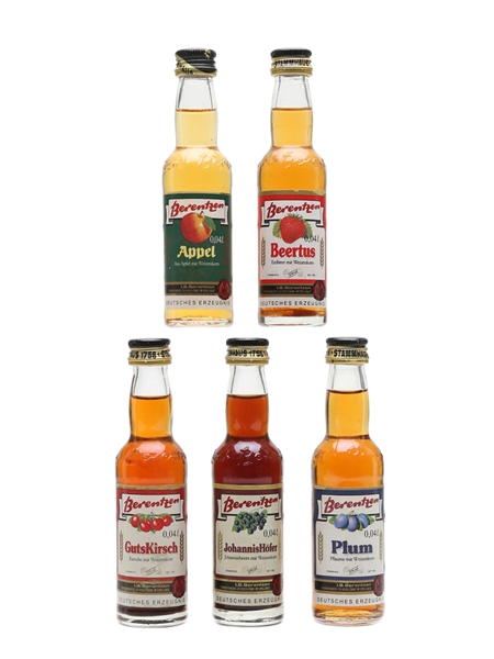 Berentzen Fruit Liqueurs  5 x 4cl