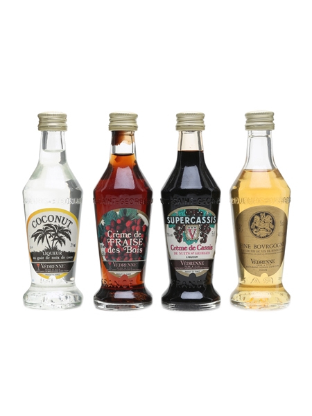 Vedrenne Liqueurs & Eau-De-Vie Miniatures 4 x 5cl