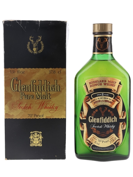 Glenfiddich 8 Year Old Pure Malt Bottled 1970s 37.8cl / 40%