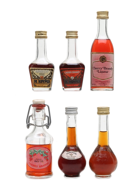 Fruit Brandy Miniatures Incl. De Kuyper & Cusenier 5cl, 4cl & 4 x 3cl