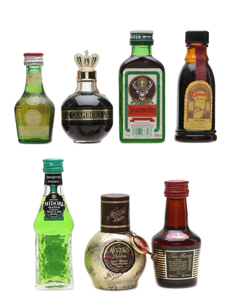 Assorted Miniature Liqueurs Famous Brands 3cl, 4cl & 5 x 5cl