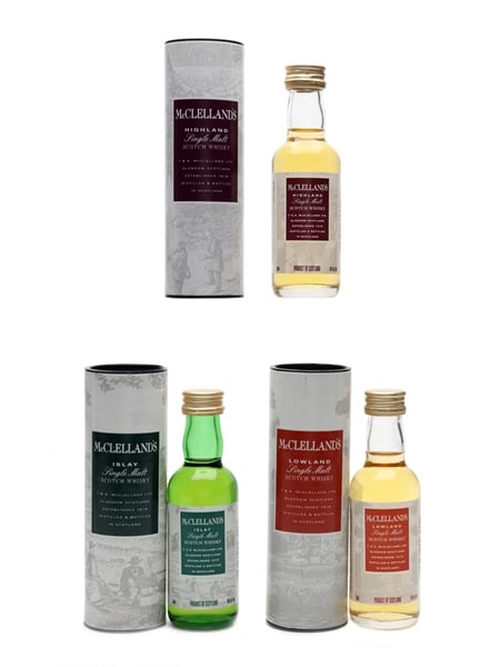 McClelland's Regional Single Malts  3 x 5cl / 40%