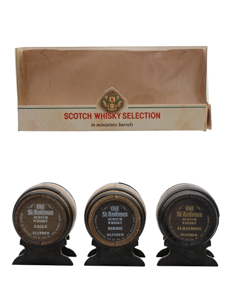 Old St Andrews Whisky Selection Miniature Barrels 3 x 5cl / 40%