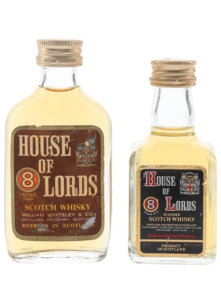 House Of Lords 8 Year Old Bottled 1970s & 1980s 2 x 5cl