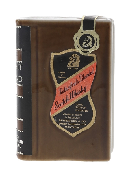 Rutherford's Spirit Of Scotland Vol. 111 Bottled 1960s-1970s - Ceramic Book Miniature 5cl / 40%