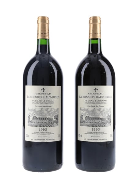 Chateau La Mission Haut Brion 1995 Magnum - Graves Grand Cru Classe 2 x 150cl / 13%