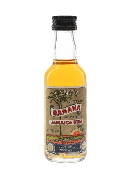 Lang's Banana Jamaica Rum Bottled 1960s 5cl / 40%