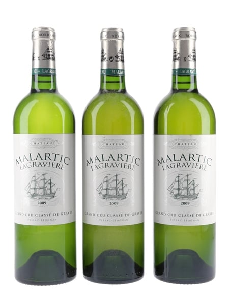 Chateau Malartic Lagraviere 2009 Blanc Grand Cru Classe De Grave 3 x 75cl / 14%