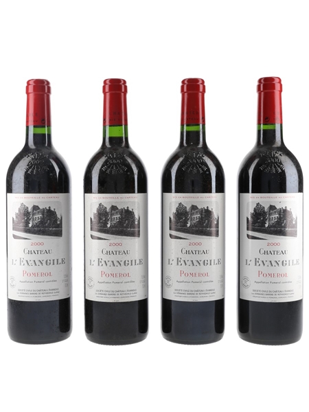 Chateau L'Evangile 2000 Pomerol 4 x 75cl / 13.5%