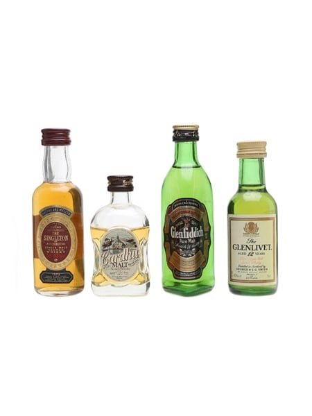 Speyside Single Malt Miniatures Incl. Singleton of Auchroisk 1975 4 x 5cl