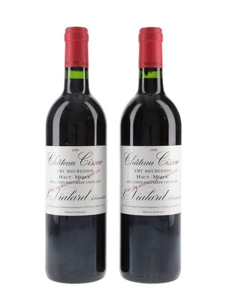 Chateau Cissac 1999 Haut Medoc - Cru Bourgeois 2 x 75cl / 12.5%