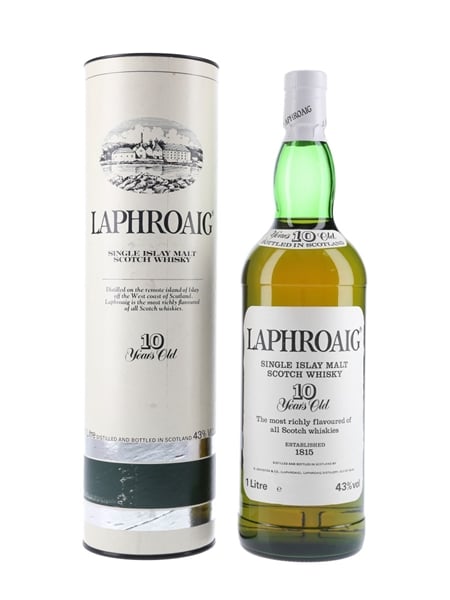 Laphroaig 10 Year Old Bottled 1990s - Pre Royal Warrant 100cl / 43%