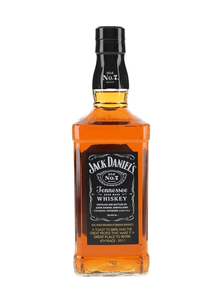 Jack Daniel's Old No.7 Bacardi Brown Forman Brand 4th Place 2011 70cl / 40%