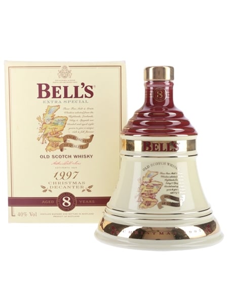 Bell's Christmas 1997 Ceramic Decanter Ingredients Of Quality 70cl / 40%