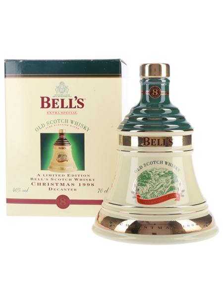 Bell's Christmas 1998 Ceramic Decanter Ingredients of Quality 70cl / 40%