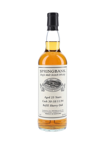 Springbank 1994 25 Year Old Private Single Cask 30  70cl / 46.6%