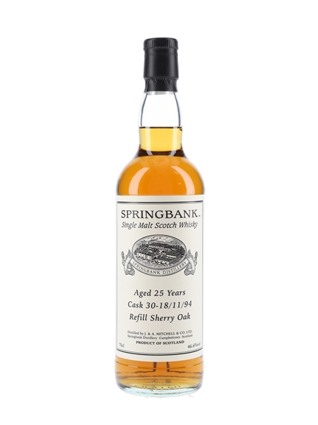 Springbank 1994 25 Year Old Private Single Cask 30  70cl / 46.6%